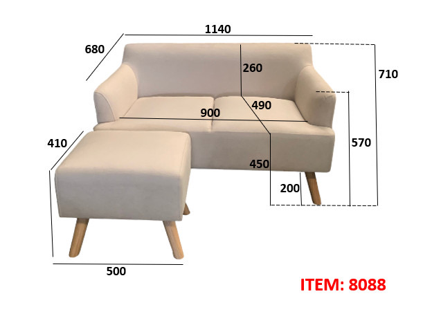Sofa đôi 8088