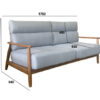 Sofa băng LS-447